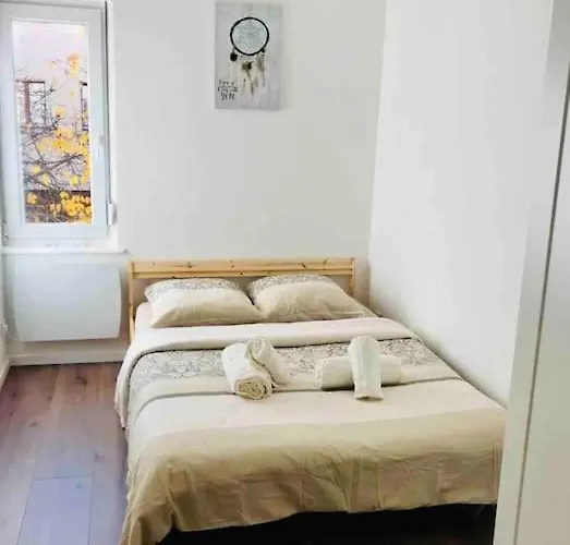 Rm-1 - Joli 2 Pieces Equipe Au 1er Etage Pour 1-3 Pers Appartement Mulhouse